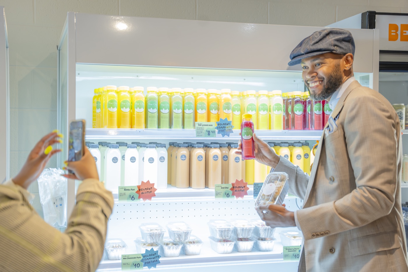 Cold-pressed juice from local makers at Bruin Bodega